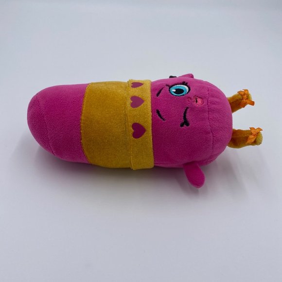 Shopkins Lippy Lips Plush 7" Stuffed Animal Pink Lipstick Toy Doll Winking Eye - Picture 2 of 7
